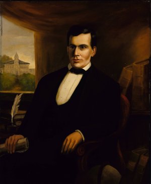 Portrait of Freeman Cary by Robert S. Duncanson Oil Painting