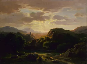 Remembrances of a Scene near Auerbach by Robert S. Duncanson Oil Painting