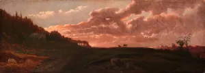 Romantic Landscape by Robert S. Duncanson Oil Painting