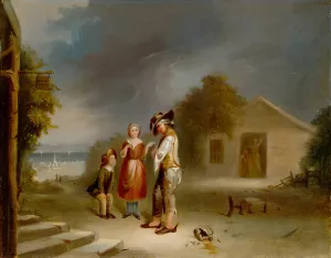 The Drunkard's Plight by Robert S. Duncanson Oil Painting