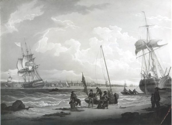 Main Product Photo of Liverpool Harbor Painting by Robert Salmon