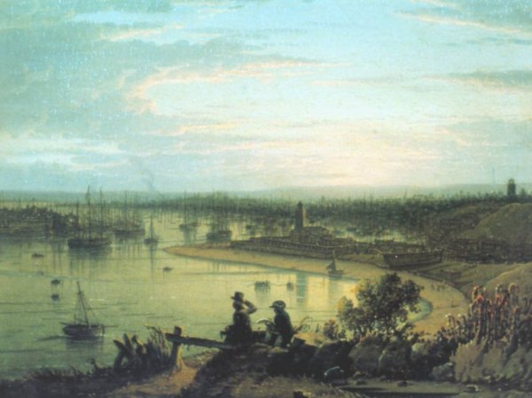 Main Product Photo of North Shields River Tyne Painting by Robert Salmon