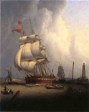 Ships Leaving Boston Harbor