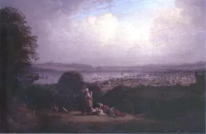 View of Greenock and the Bay of St. Lawrence by Robert Salmon Oil Painting