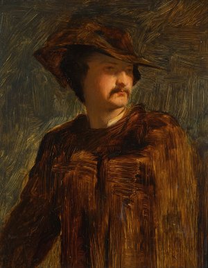 Study of a huntsman by Robert Scott Lauder Oil Painting