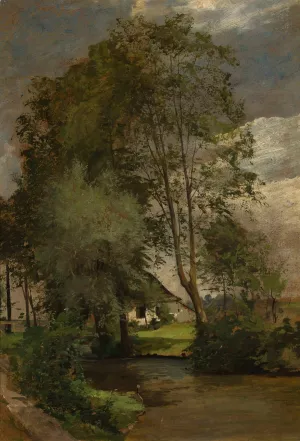 Countryside landscape Oil painting by Robert Sliwinski