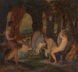 Diana and Actaeon by Robert Smirke Oil Painting
