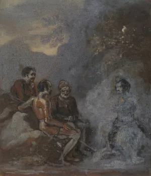 Oberon and Puck by Robert Smirke Oil Painting