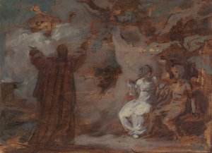 Prospero Conjuring a Masque for Ferdinand and Miranda by Robert Smirke Oil Painting