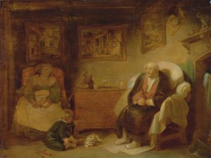 The Seven Ages of Man- Second Childishness, 'As You Like It,'II, vii by Robert Smirke Oil Painting
