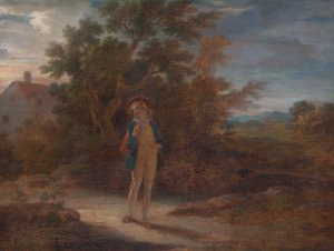 The Seven Ages of Man- The Schoolboy, 'As You Like It,'II, vii by Robert Smirke Oil Painting