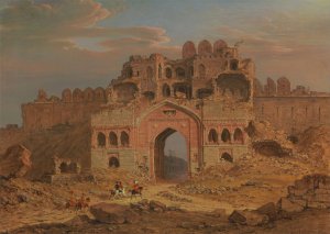 Inside the Main Entrance of the Purana Qila, Delhi by Robert Smith Oil Painting
