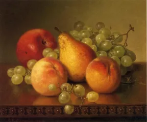 Fruit Still Life by Robert Spear Dunning Oil Painting