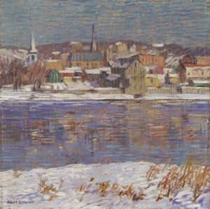 Across the Delaware by Robert Spencer Oil Painting