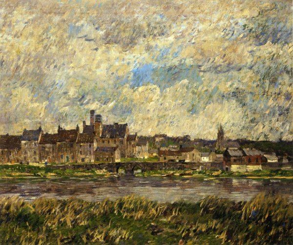 Main Product Photo of Gray Day in Spring Painting by Robert Spencer