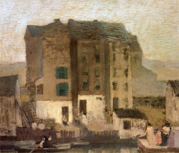 Main Product Photo of Misty Evening Painting by Robert Spencer