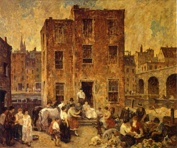 Main Product Photo of Montebanks and Thieves Painting by Robert Spencer