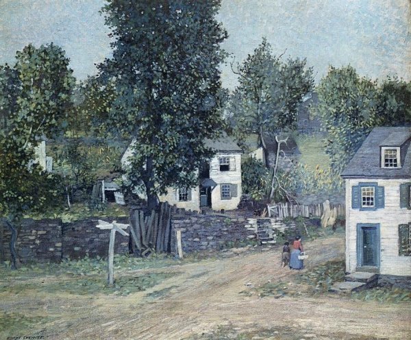 Main Product Photo of The Crossroads Painting by Robert Spencer