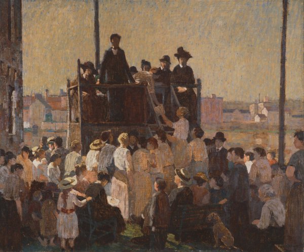 The Evangelist by Robert Spencer - Hand-Painted Oil Painting Reproduction