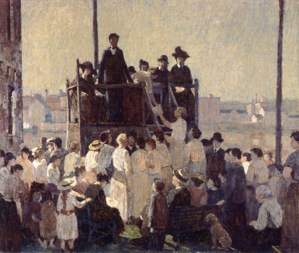 The Evangelist by Robert Spencer - Hand-Painted Oil Painting Reproduction