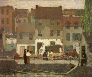 The Huckster Cart by Robert Spencer Oil Painting
