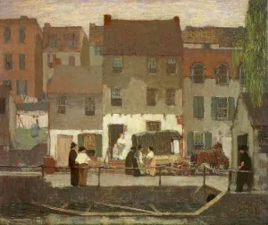 The Huckster Cart painting by Robert Spencer