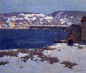 The Two Shores by Robert Spencer Oil Painting