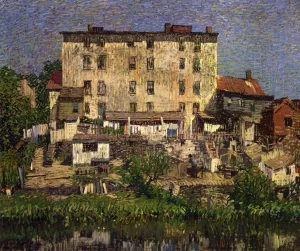 The White Tenement by Robert Spencer Oil Painting