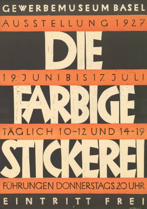 Die farbige Stickerei - Gewerbemuseum Basel by Robert Stocklin Oil Painting