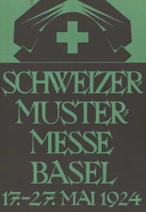 Schweizer Mustermesse Basel, 17.-27. Mai 1924 Oil painting by Robert Stocklin