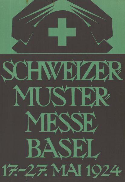 Schweizer Mustermesse Basel, 17.-27. Mai 1924  by Robert Stocklin - Hand-Painted Oil Painting Reproduction