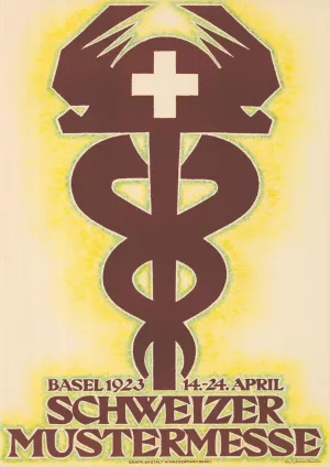 Schweizer Mustermesse, Basel 1923, 14.-24. April by Robert Stocklin Oil Painting