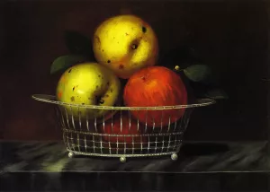 The Basket of Apples Oil painting by Robert Street