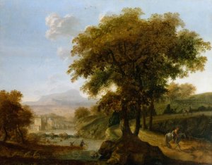 Landscape by Robert Streeter Oil Painting