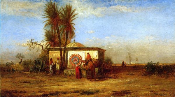 Main Product Photo of An Arab Fountain also known as Near Cairo Painting by Robert Swain Gifford