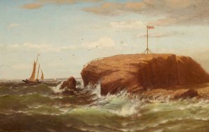 Seconnet Rock, New Bedford, Massachusetts by Robert Swain Gifford Oil Painting