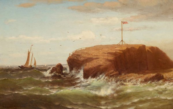 Seconnet Rock, New Bedford, Massachusetts by Robert Swain Gifford - Hand-Painted Oil Painting Reproduction
