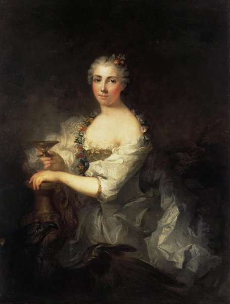 Main Product Photo of Portrait of Unknown Woman as Hebe Painting by Robert Tournieres