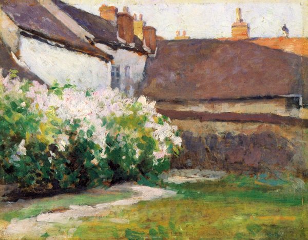 Main Product Photo of Afternoon Shadows, Grez, France Painting by Robert Vonnoh