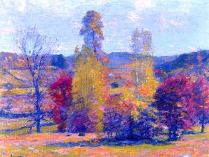 Fecund Autumn Oil painting by Robert Vonnoh