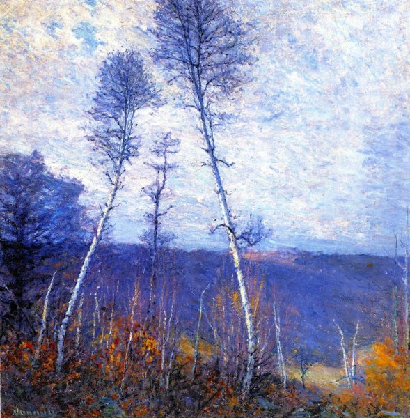 Late Autumn Epic by Robert Vonnoh - Hand-Painted Oil Painting Reproduction
