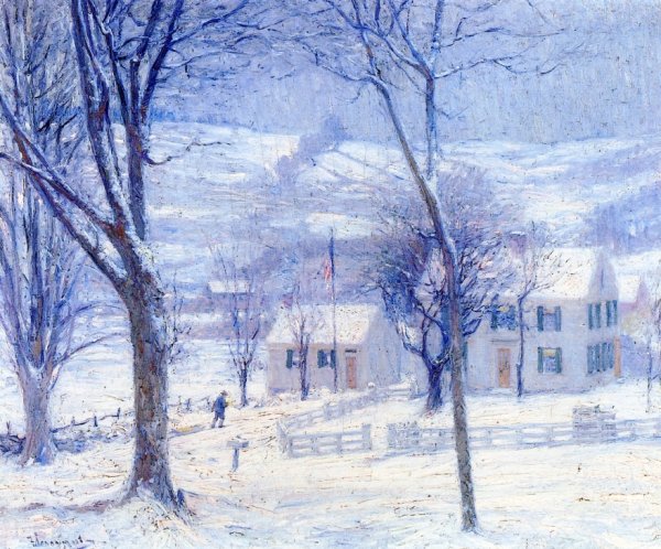 Late for School by Robert Vonnoh - Hand-Painted Oil Painting Reproduction