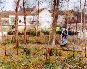 November by Robert Vonnoh - Oil Painting Reproduction