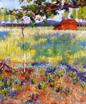 Springtime in France by Robert Vonnoh Oil Painting