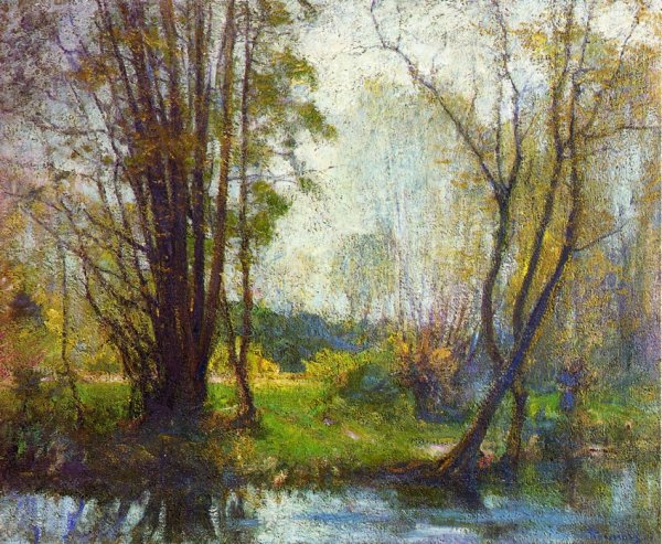 Tender Days by Robert Vonnoh - Hand-Painted Oil Painting Reproduction