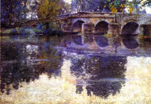 The Bridge at Grez by Robert Vonnoh - Oil Painting Reproduction