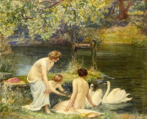 A Summer Morning by Robert Walker Macbeth Oil Painting