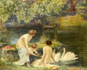A Summer Morning by Robert Walker Macbeth Oil Painting