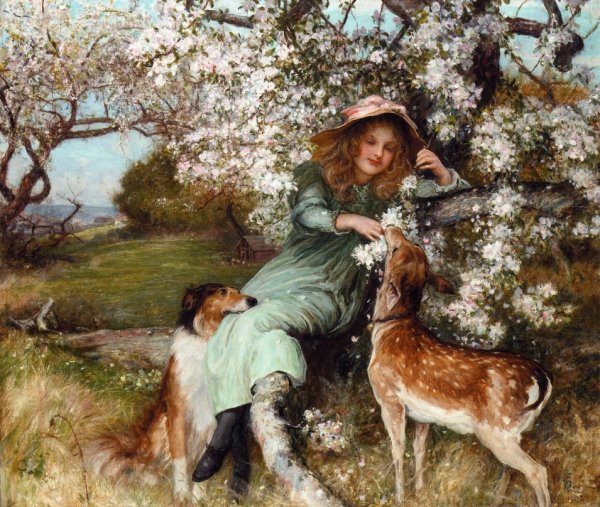 Main Product Photo of Faire Pledges of a Fruitful Tree Painting by Robert Walker Macbeth