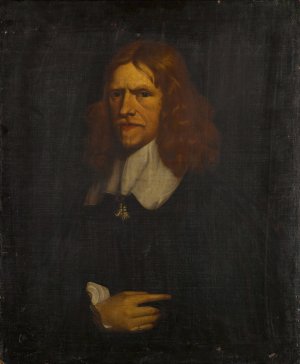 Portrait of a gentleman by Robert Walker Oil Painting
